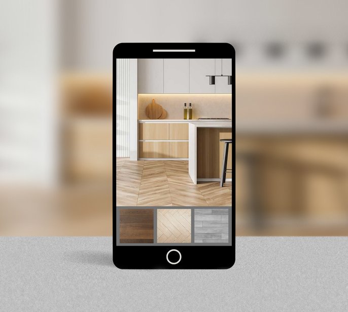 Roomvo App for visualizing floors at home